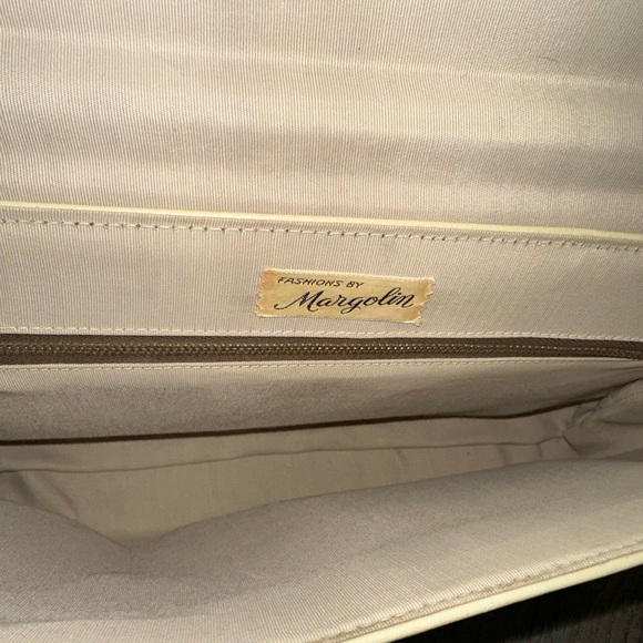 Vintage Vtg. 60 s Margolin Globe Trotter Premium Flight Bag envelope purse - Picture 12 of 13